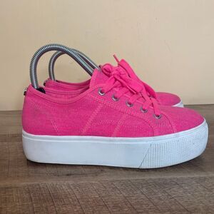 Steve Madden Emmi Barbie Pink Platform Chunky y2k fashion Sneakers size 7